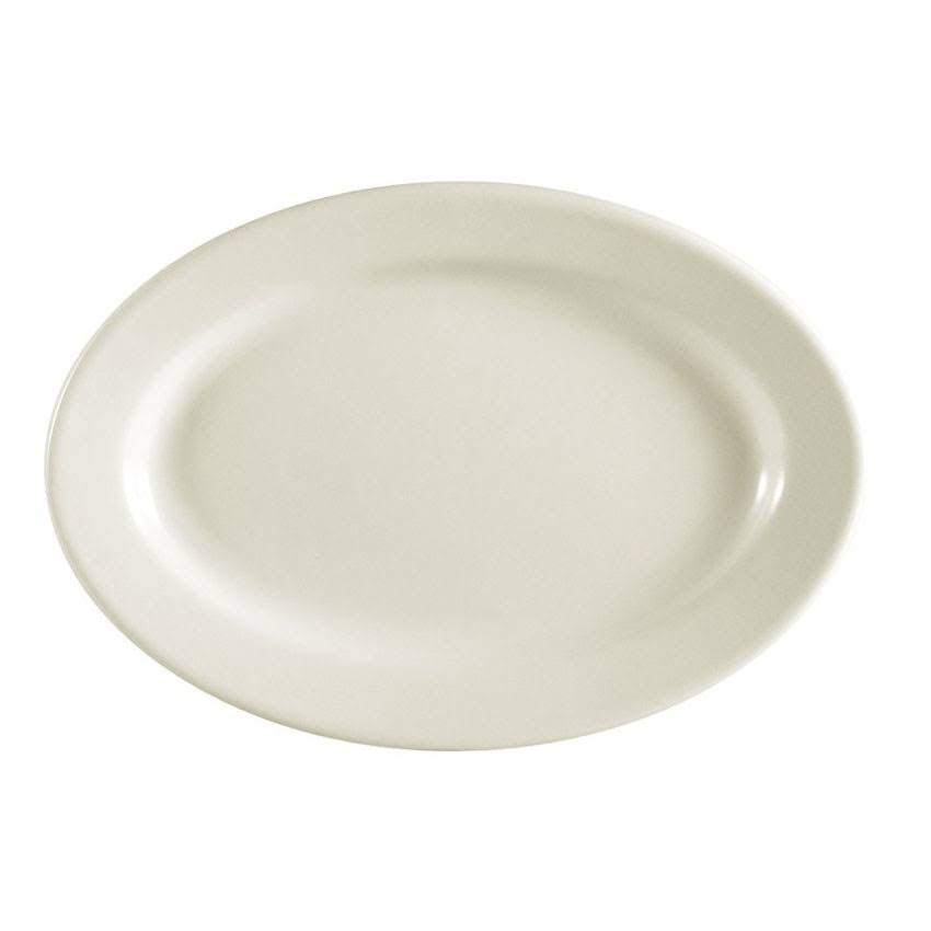 9-3/8 by 6-1/4-Inch Stoneware Oval Platter X31208
