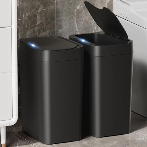 2.7 Gal Automatic Touchless Plastic Trash Can with Lid O96522