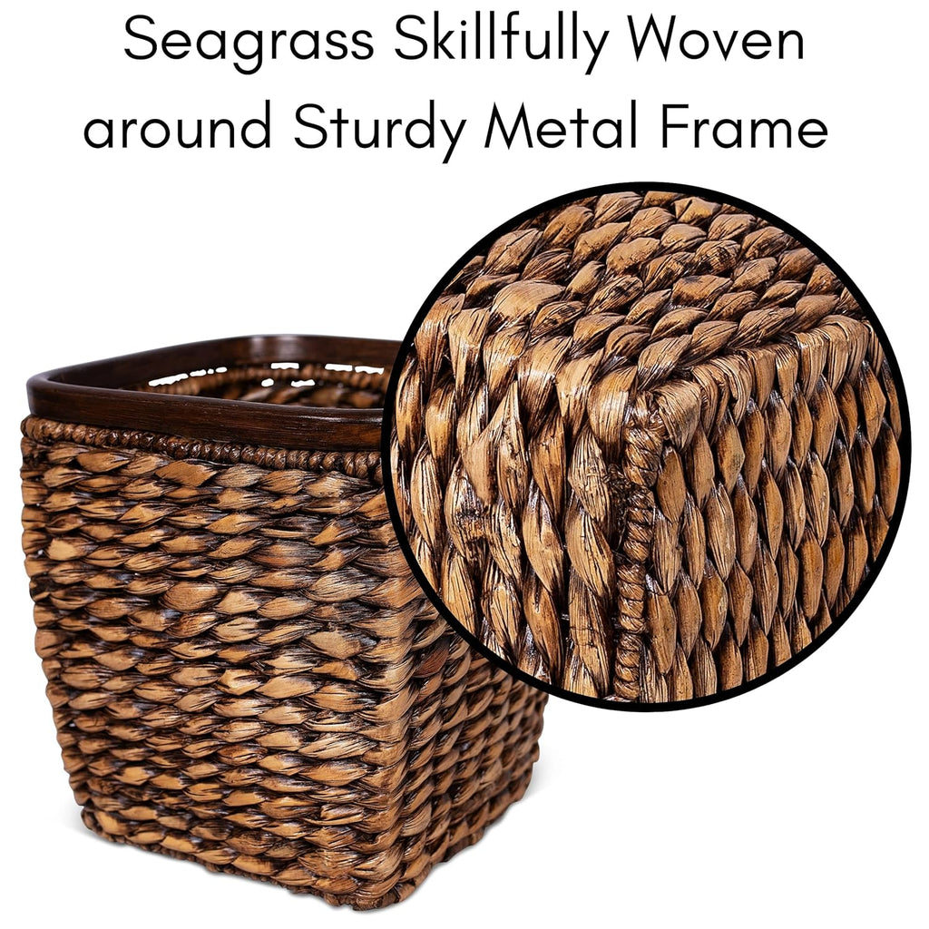 Seagrass Woven Wastebasket P866