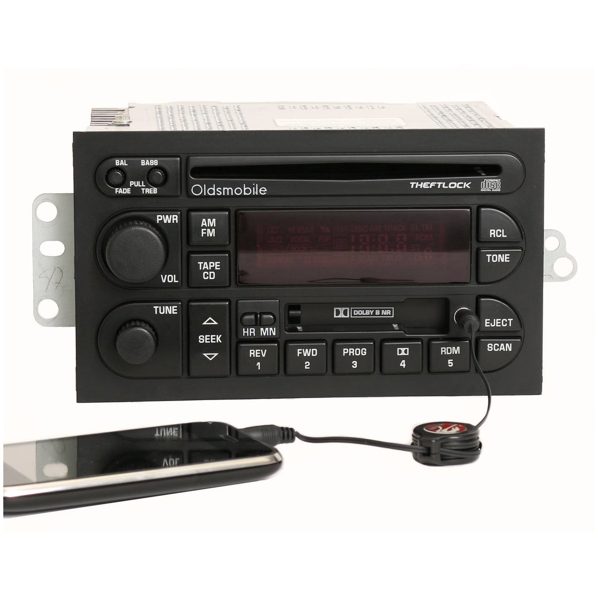 Radio AM FM CD Cassette with AUX Input J8497