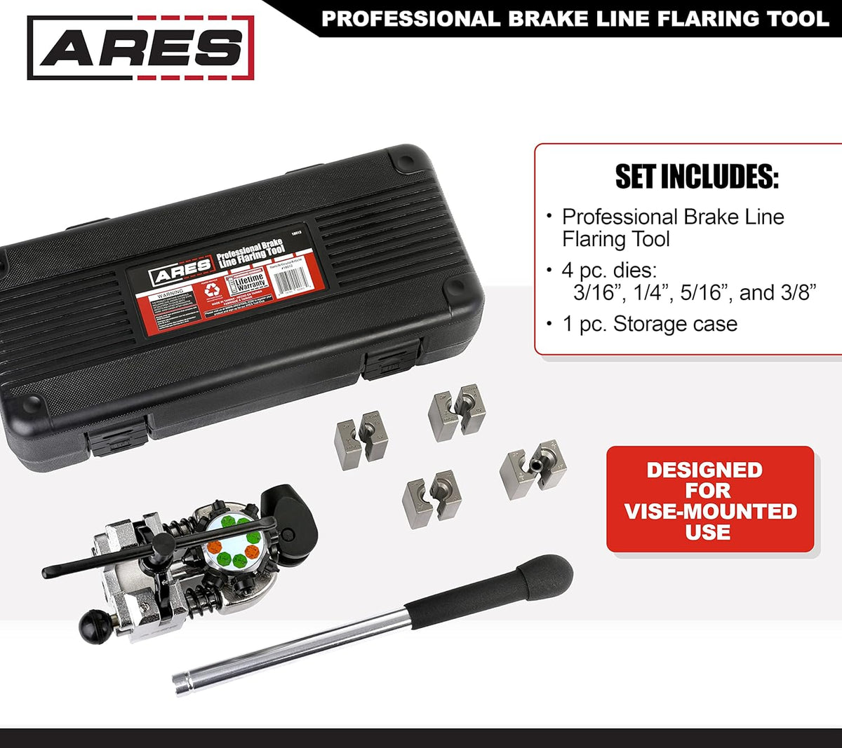 Brake Line Flaring Tool with Storage Case K9033