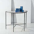 Black White Metal Console Table Y5804