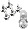 5 Pack Keyed Alike Cabinet Locks with Keys, Zinc Alloy X715