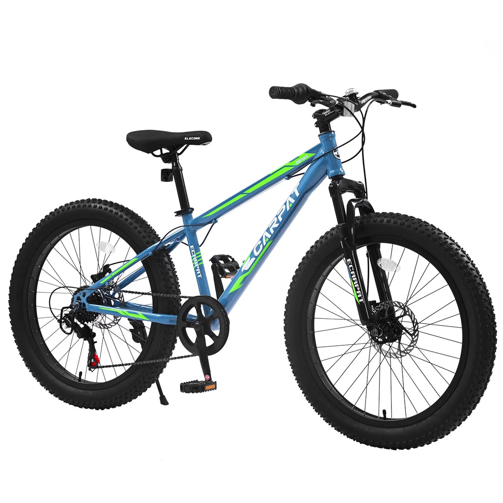 24 inch Fat Tire Bike with 7-Speed and Dual-Disc Brakes W7635