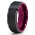 Black Tungsten Wedding Band Ring O635510
