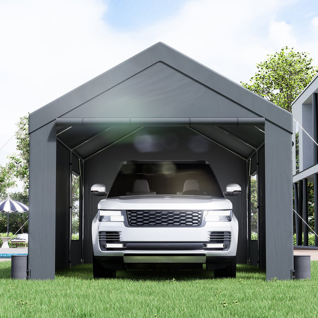 12x20ft Heavy Duty Carport with Removable Sidewalls G325062