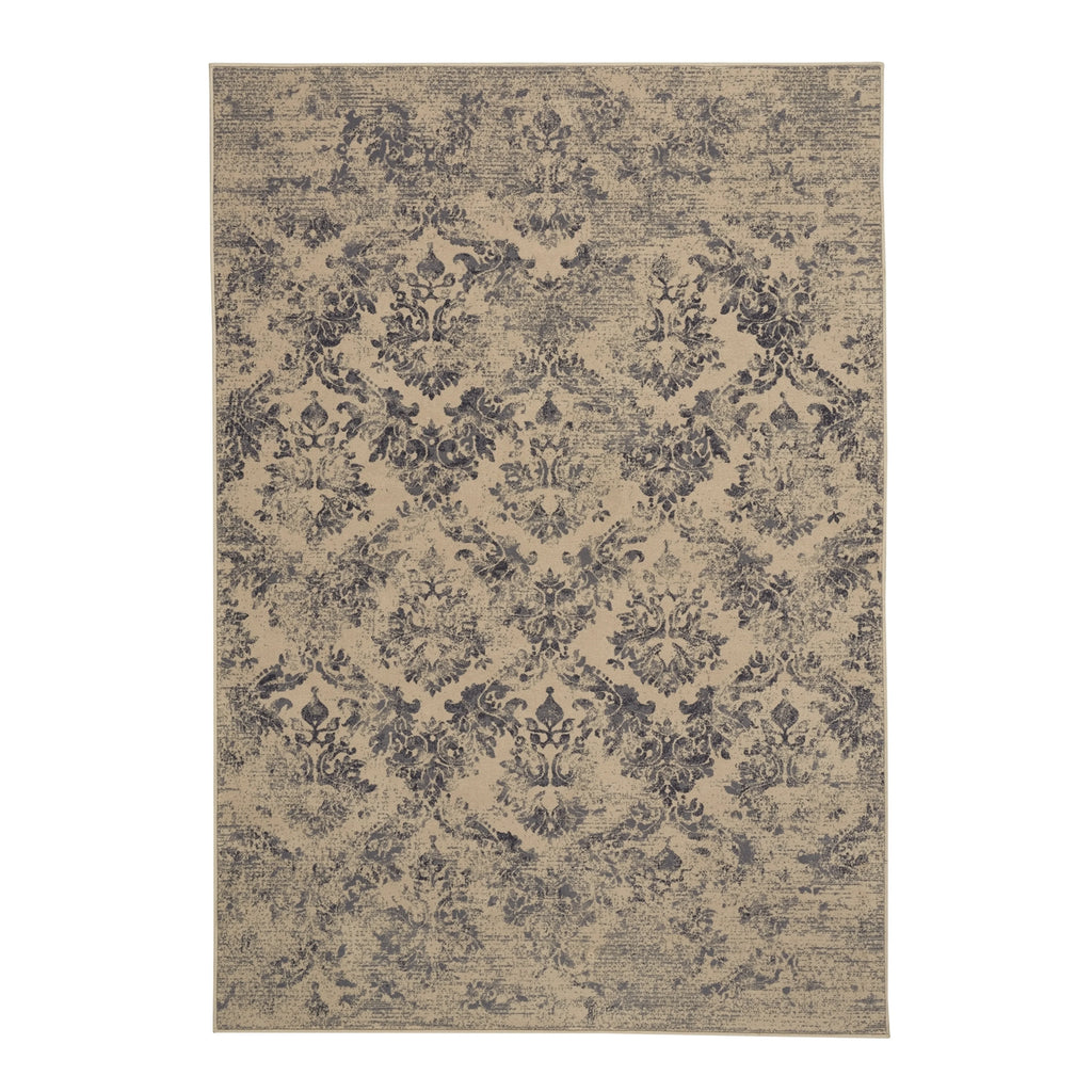 Azure Rectangle Machine Woven Rugs D27236
