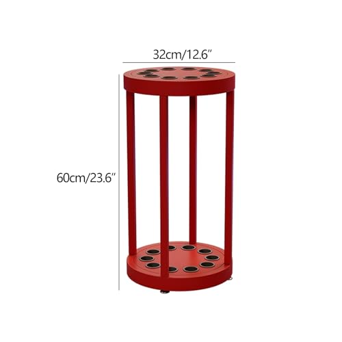 Red 10 Cue Metal Pool Cue Holder Stand X59173