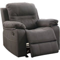 Gray Leatherette Rocker Recliner S67751