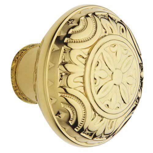 Single Knob Only Satin Brass and Brown Z5064