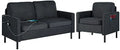 72" W 3 Seat Sectional Sofa Light Grey D840518