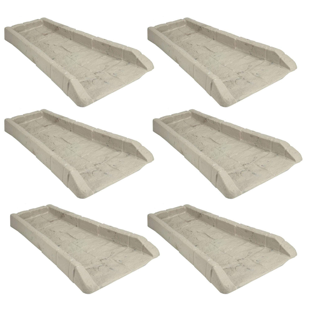 Light Taupe Downspout Splash Block (6 Pack) F274020