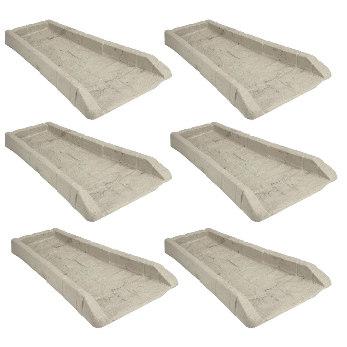 Light Taupe Downspout Splash Block (6 Pack) F274020