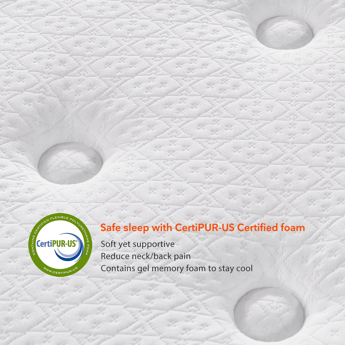 Queen Size Pocket Spring Hybrid Mattress E770