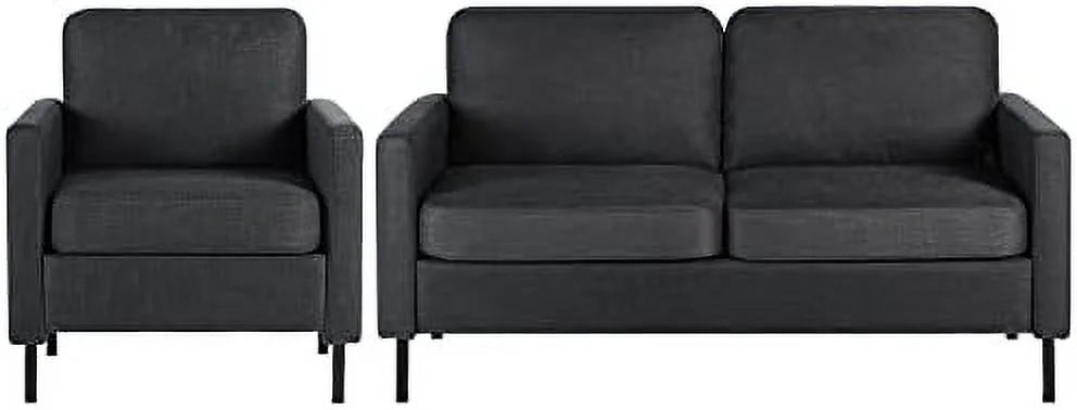 72" W 3 Seat Sectional Sofa Light Grey D840518