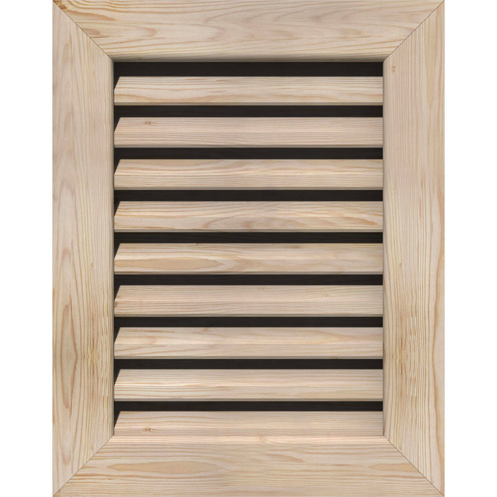 28-in W x 22-in H Vertical Gable Vent Unfinished Smooth Pine L243576