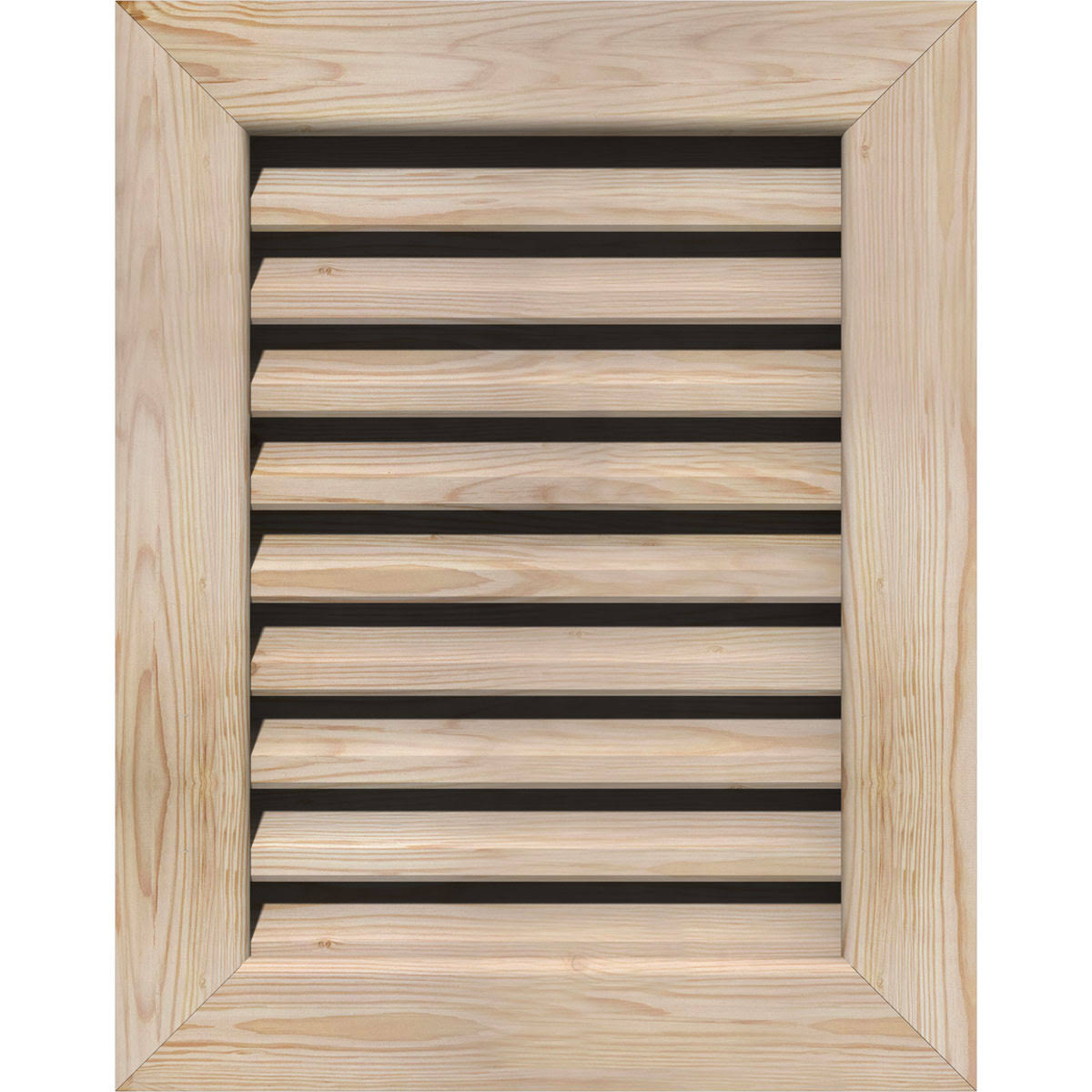 28-in W x 22-in H Vertical Gable Vent Unfinished Smooth Pine L243576