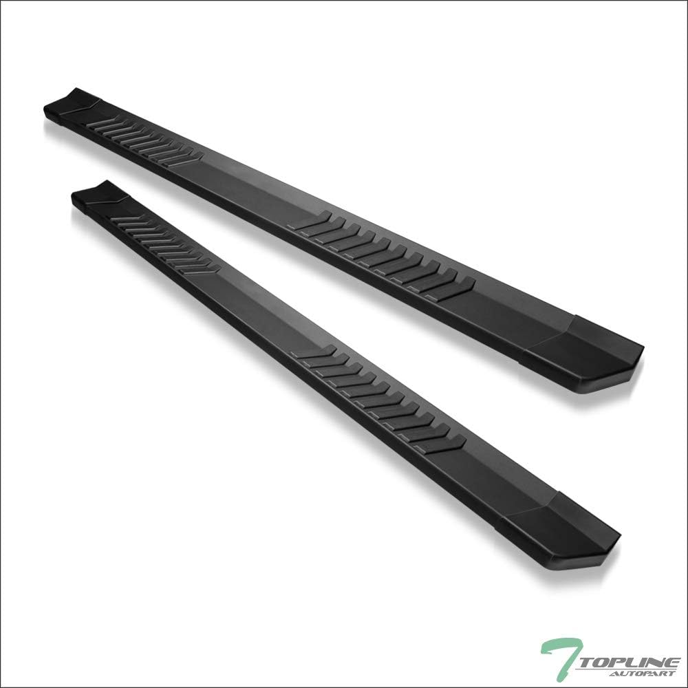 Matte Black Aluminum Side Step Rail Running Boards Q57684