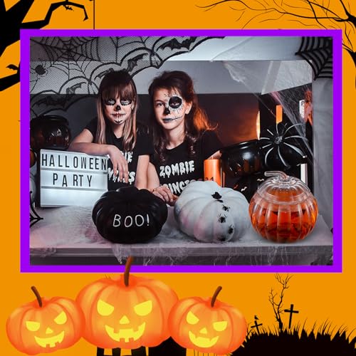 2 Pack 2 Gallon Glass Pumpkin Drink Dispenser with Spigot K925880