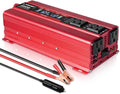 1000W/2000W Peak Car Power Inverter DC 12V to 110V AC Converter with LCD Display Dual AC Outlets Dual USB, Pack of 2 C7853