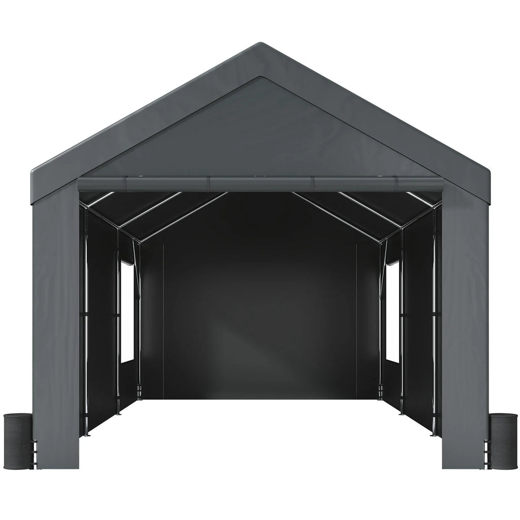 12x20ft Heavy Duty Carport with Removable Sidewalls G325062