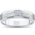 White Gold Solitaire Diamond Wedding Ring G660