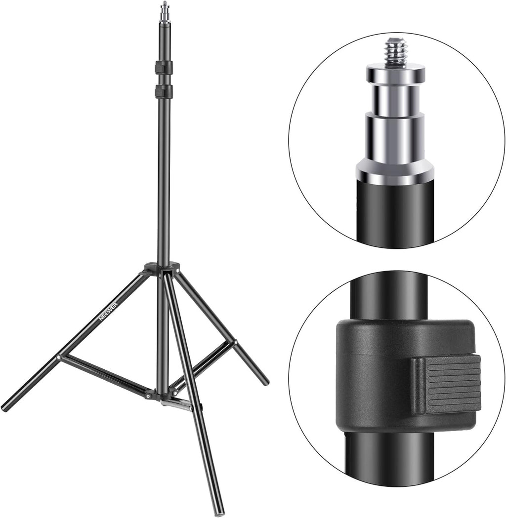 Bi-color Dimmable LED Softbox Lighting Kit with Light Stand B658