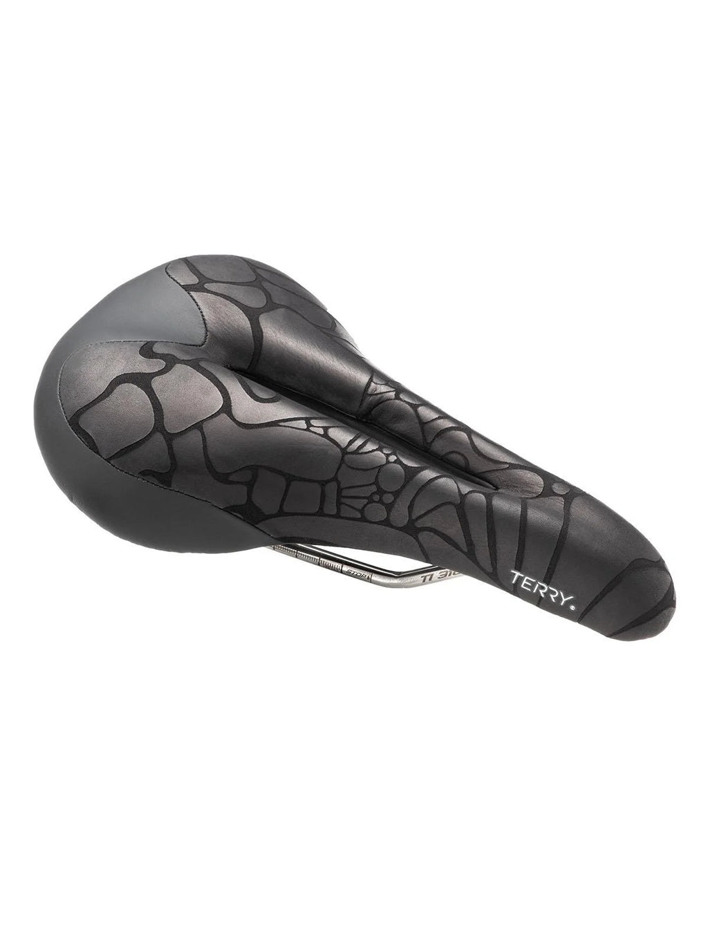 Black Textured Leather Bike Saddle T118303