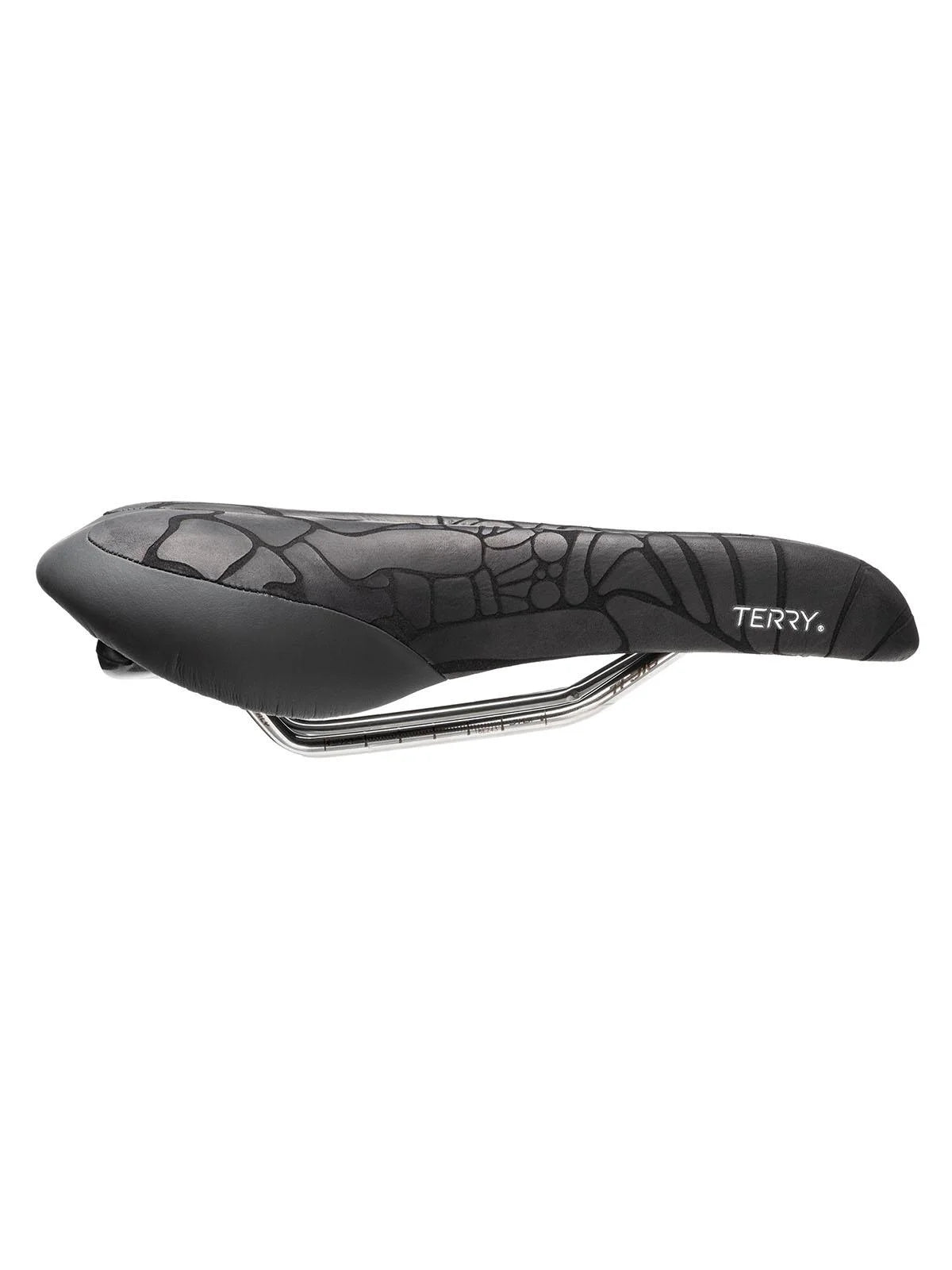 Black Textured Leather Bike Saddle T118303