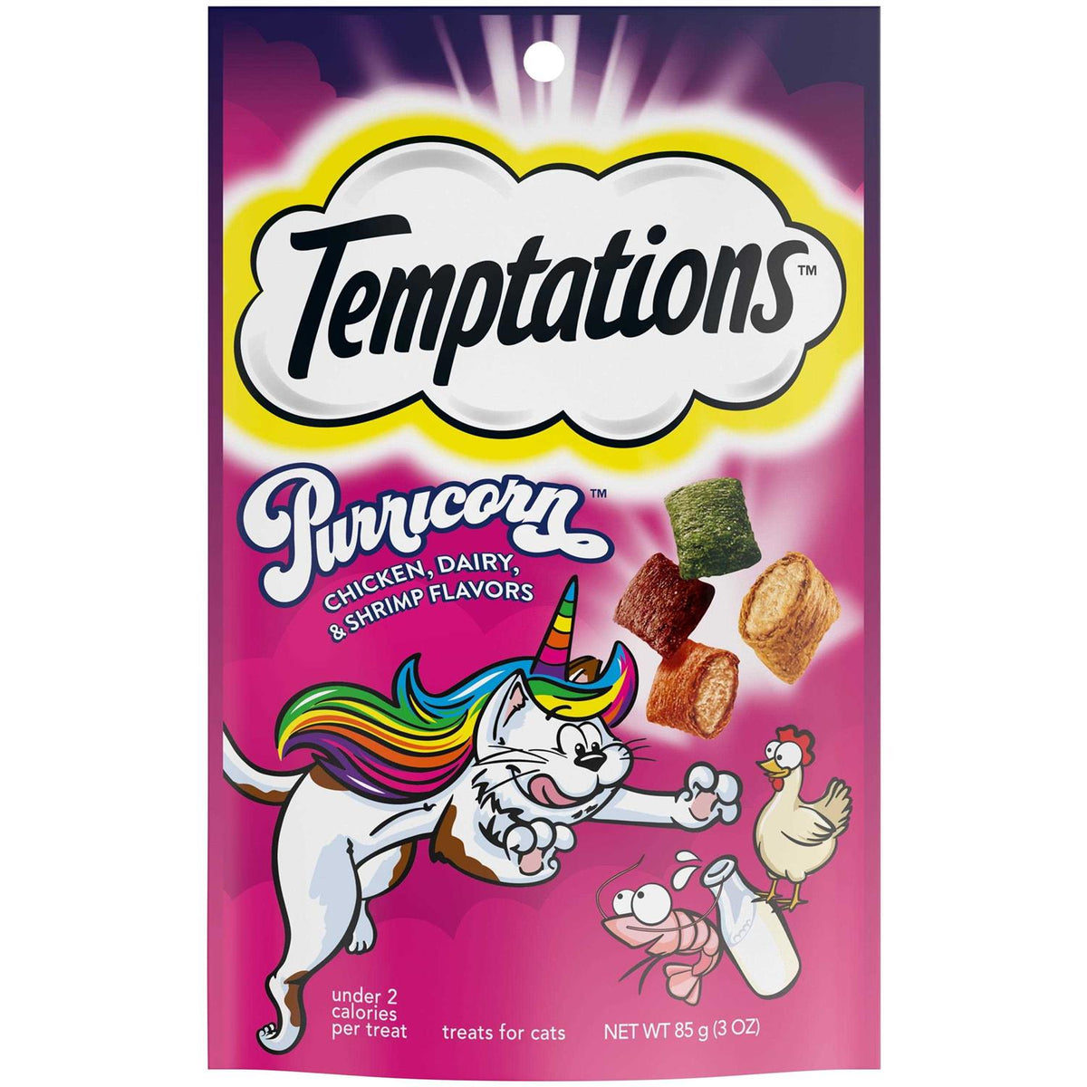 Chicken Dairy & Shrimp Flavors Crunchy & Soft Cat Treats R768293