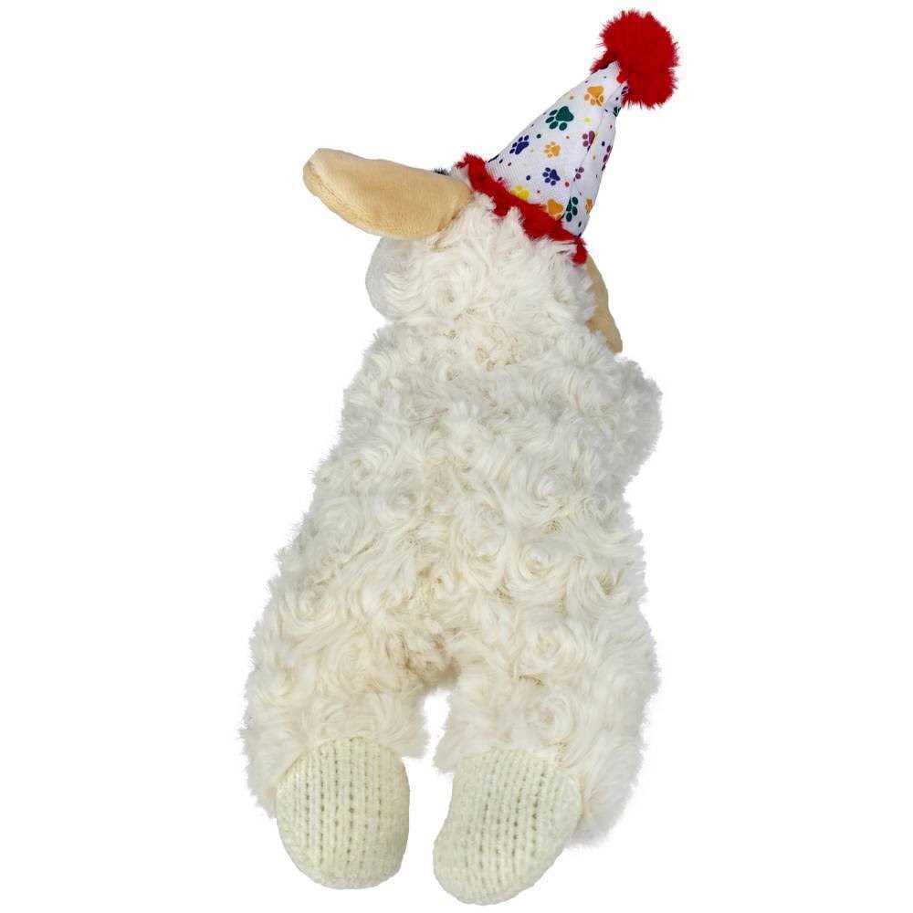 Lamb Chop Dog Toy with Birthday Hat O8318