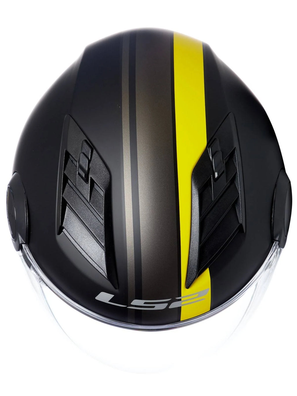 Matt-Black/Yellow Jet Helmet C233