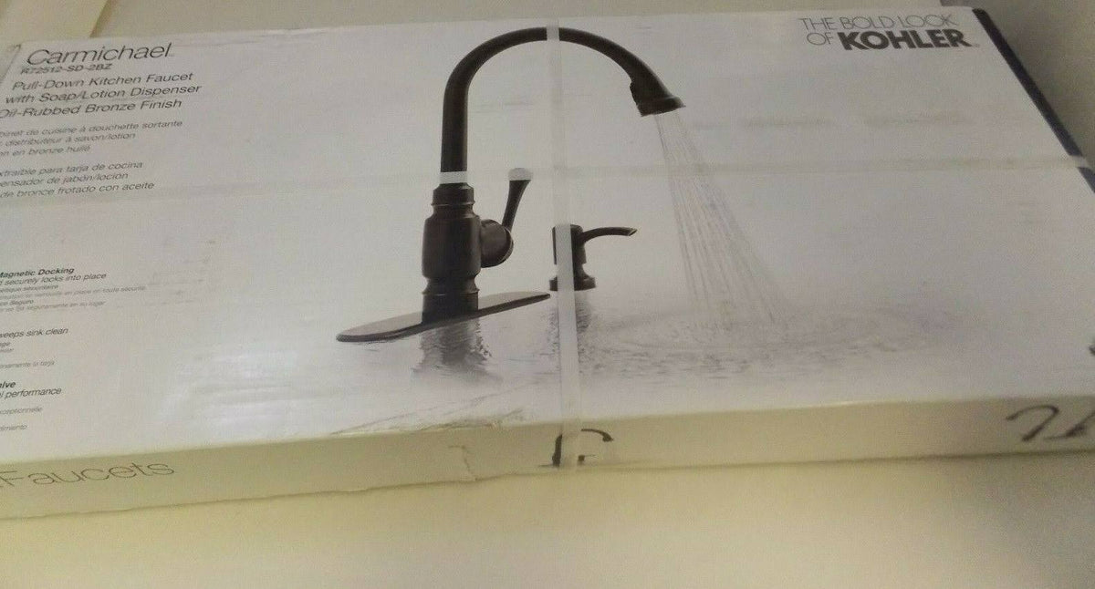 Oil Rubbed Bronze Pull-Down Kitchen Faucet W193