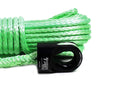 3/8 x 100& Lime Green Winch Rope & Black Safety Thimble V4893
