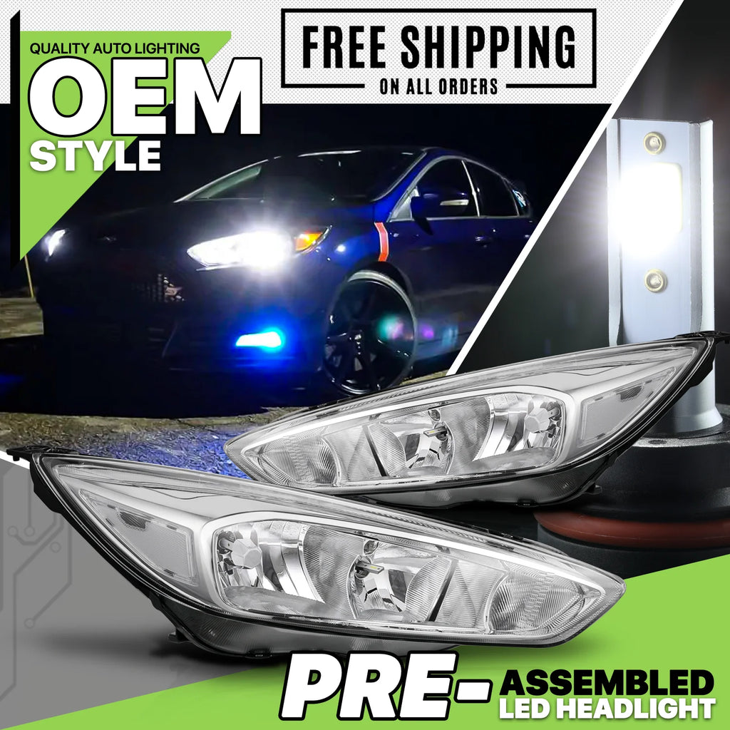 1 Pair Headlight Assembly with Pre-Assembled LED Bulbs T559729