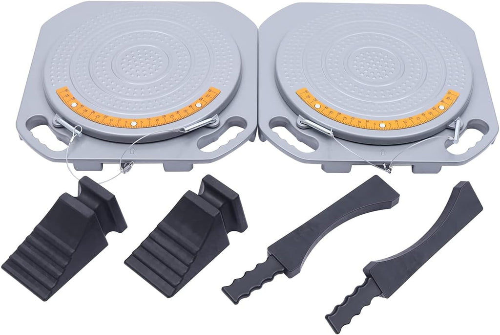 2PCS Front End Wheel Alignment Turn Plates Turntable Tool V516481