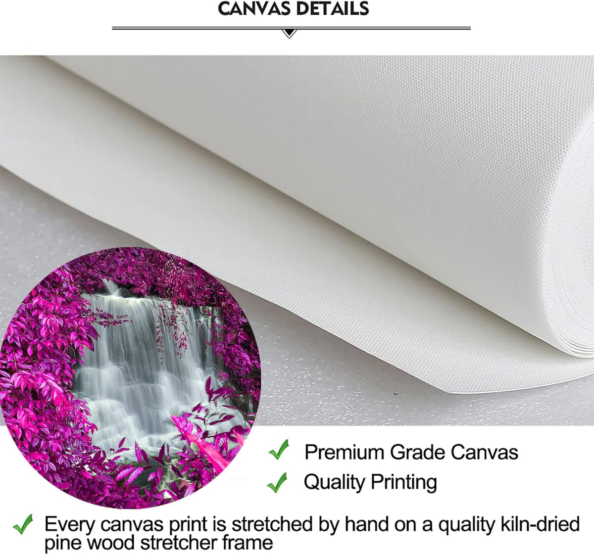 Black White and Purple Canvas Wall Art 16x32inchx3pcs C3008
