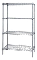 Wire 4 Shelf Starter Kit Stainless W899361