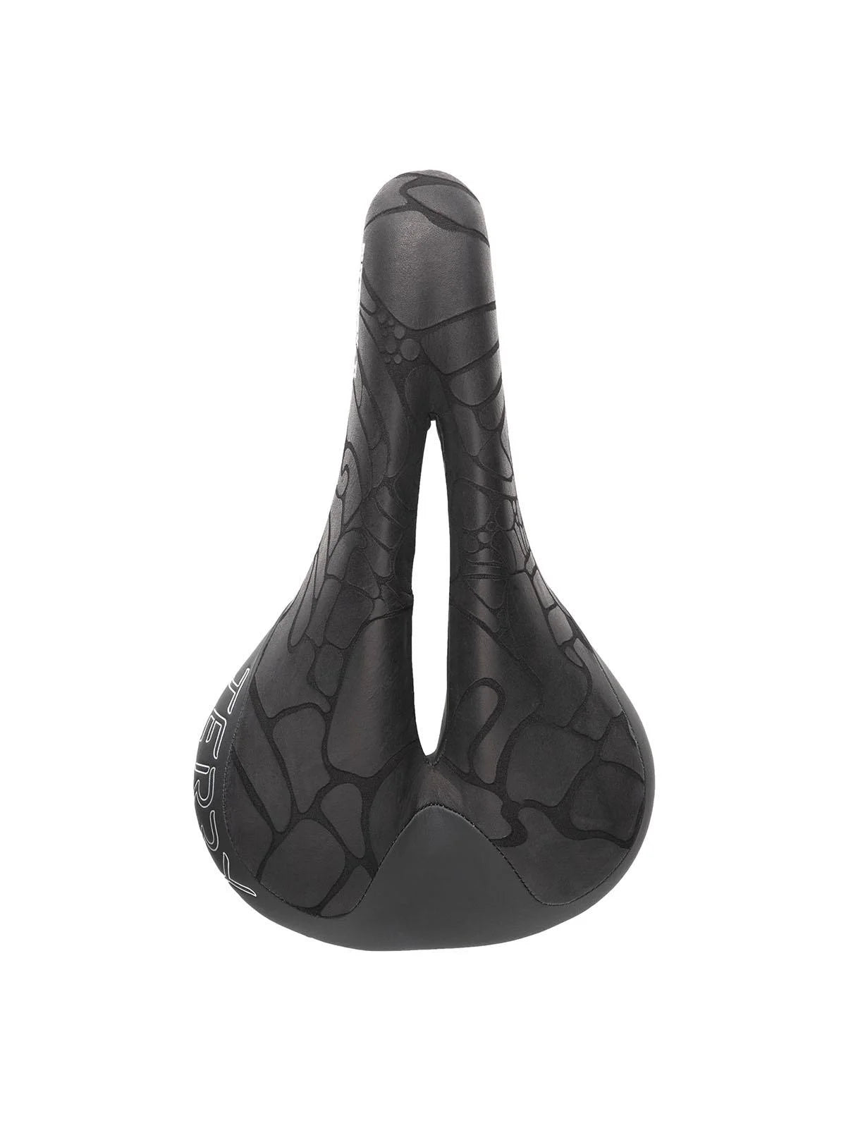 Black Textured Leather Bike Saddle T118303
