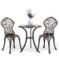 3-Piece Cast Aluminum Bistro Set with Umbrella Hole A848094