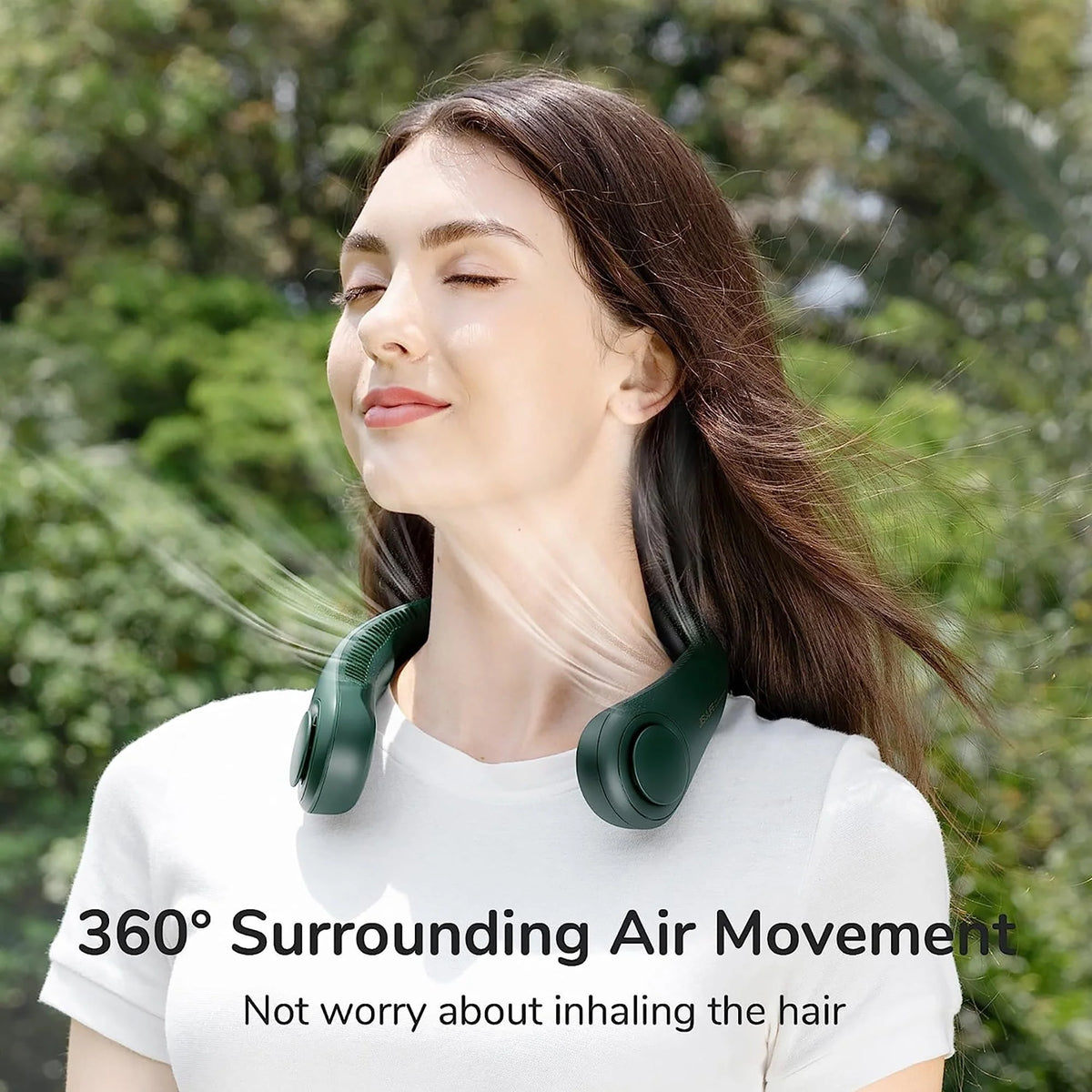 Portable Neck Fan 4000 mAh Bladeless 3 Speeds W818