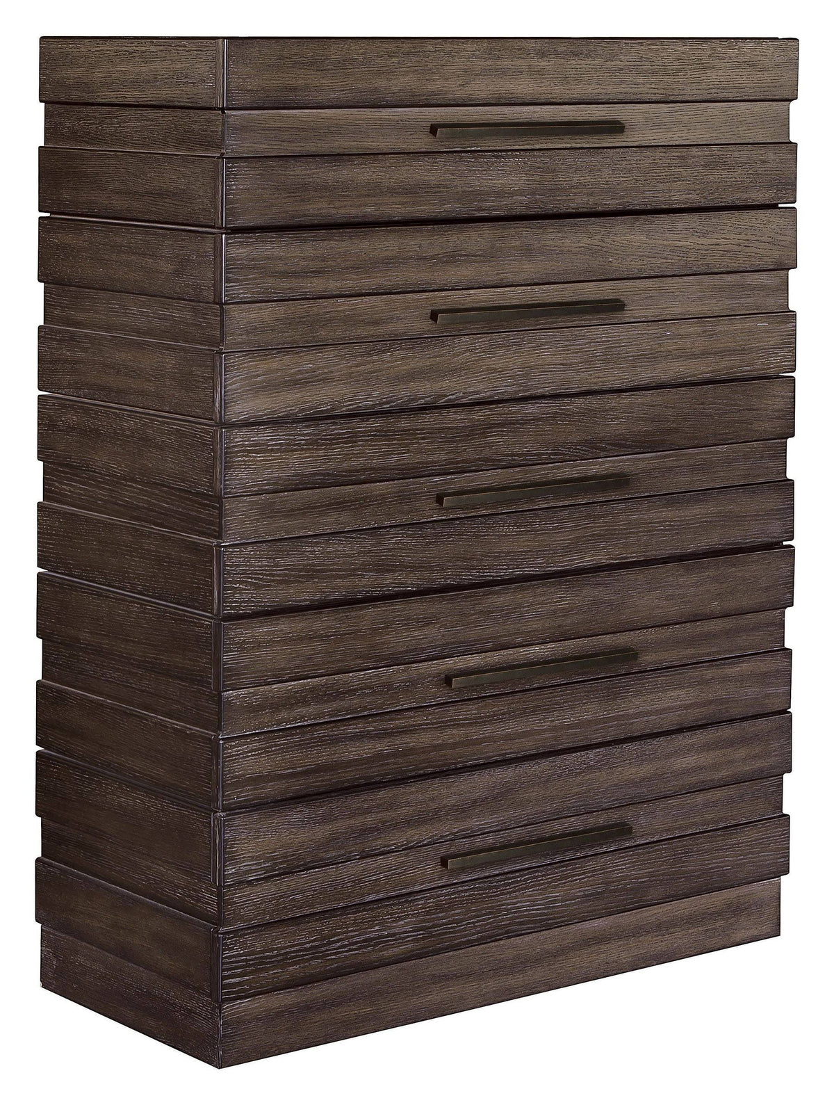 Brown 5 Drawer Chest T643