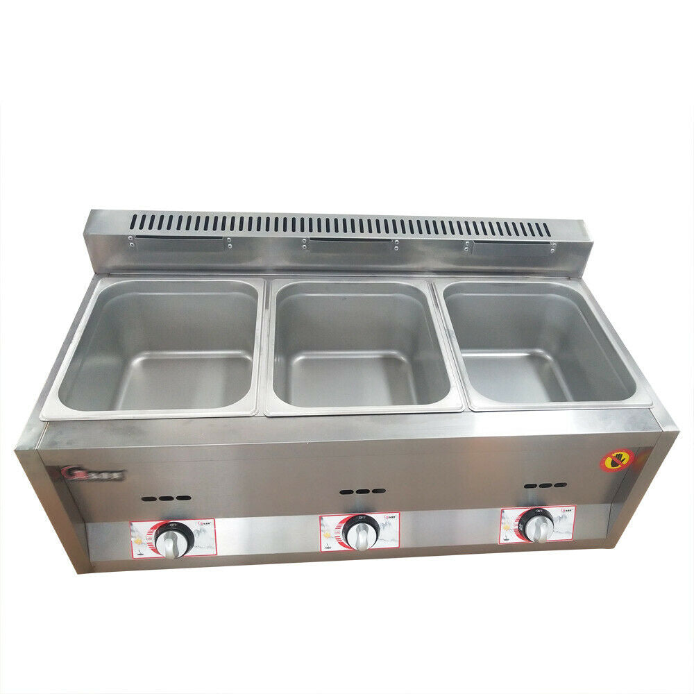 Stainless Steel Commercial Countertop Deep Gas Fryer 12/16L A166