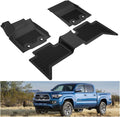 Black TPE Floor Mats for Toyota Tacoma Double Cab O255