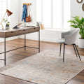 Brown Gray Beige Area Rug H385