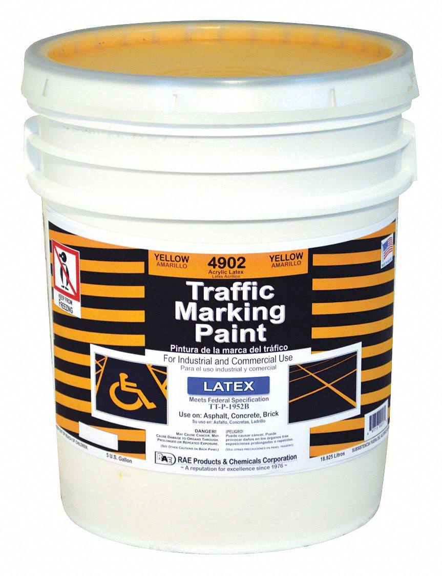 Yellow Traffic Zone Marking Paint 18.9L J252473