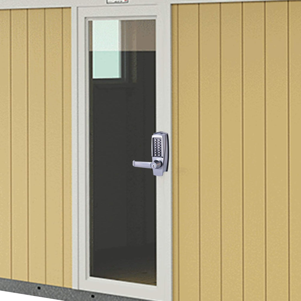MX600 Mechanical Push Button Lever Lock, 60mm Backset Latch, 13 Digit Keypad, Satin Chrome G347769