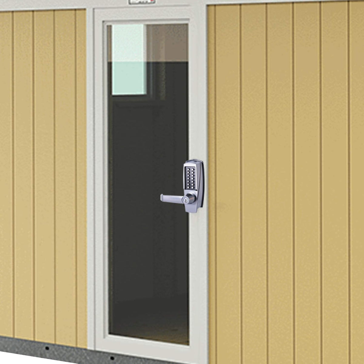 MX600 Mechanical Push Button Lever Lock, 60mm Backset Latch, 13 Digit Keypad, Satin Chrome G347769