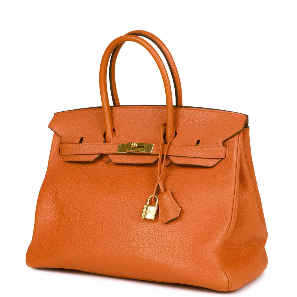 Orange Togo Leather Handbag V757