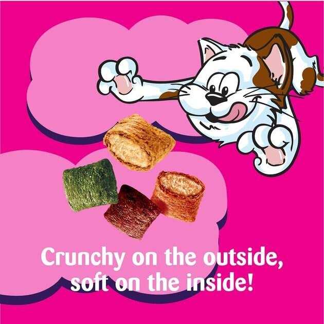 Chicken Dairy & Shrimp Flavors Crunchy & Soft Cat Treats R768293